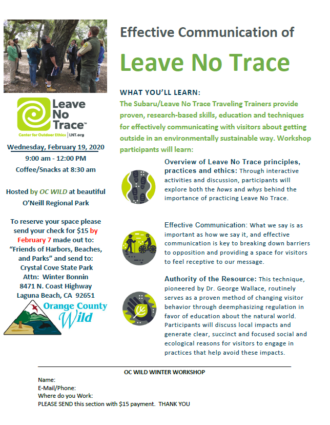 Leave No Trace Workshop